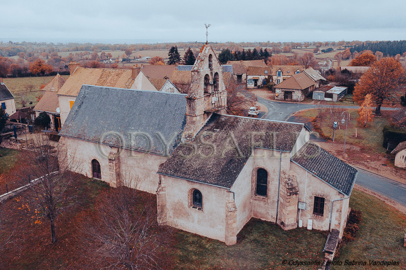 vue globale de l'église de Terjat